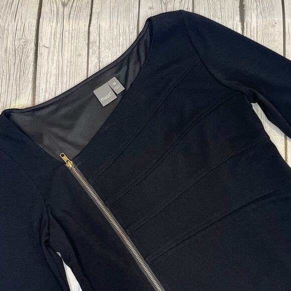 Muse Black Mid Length Dress Size 10 - Picture 4 of 5